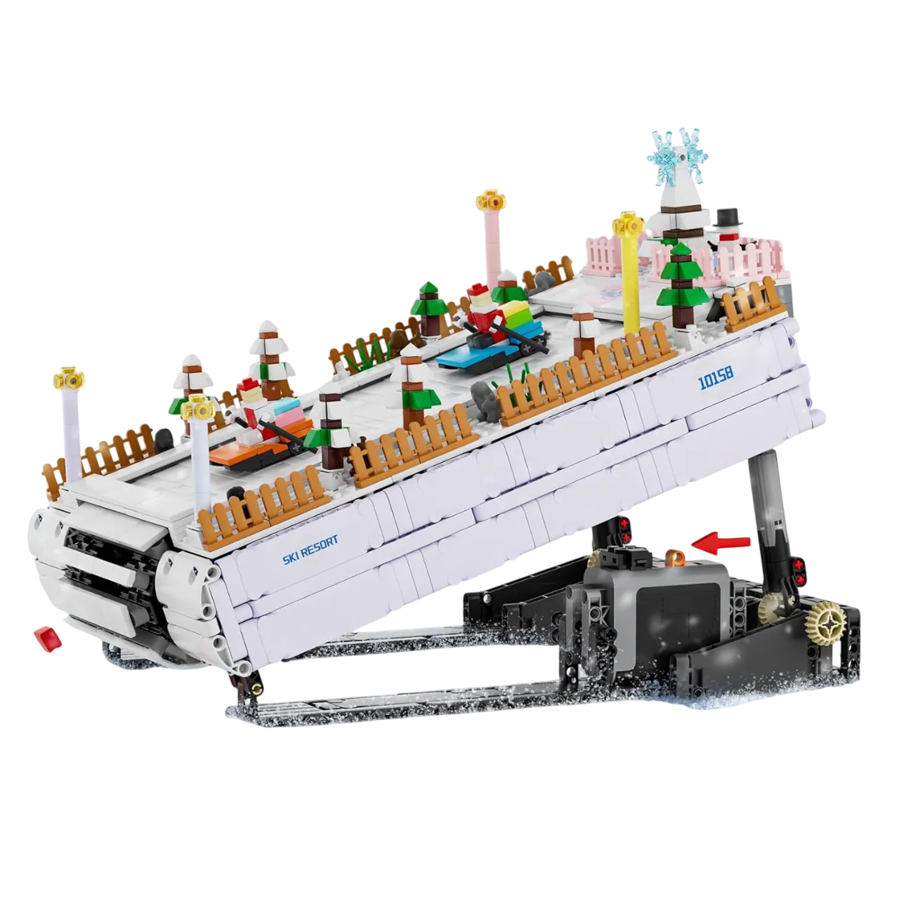 لگو مولد کینگ 10158 پیست اسکی کریسمسی Ski Resort الکتریکی