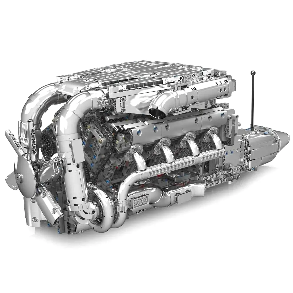 لگو مولد کینگ 10168 موتور 8 سیلندر توربو V8 Twin Turbo Engine