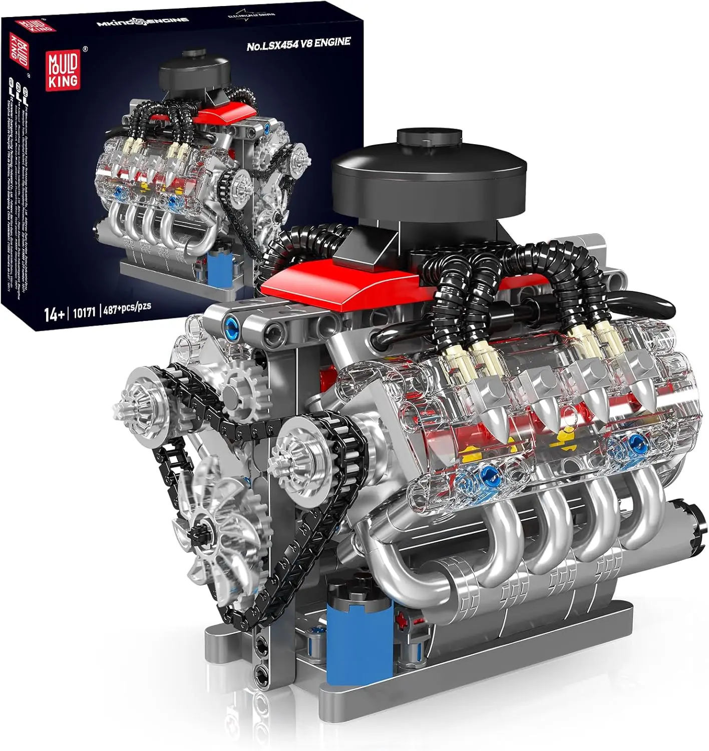 ساختنی مولد کینگ 10171 موتور 8 سیلندر LSX454 V8 Engine الکتریک