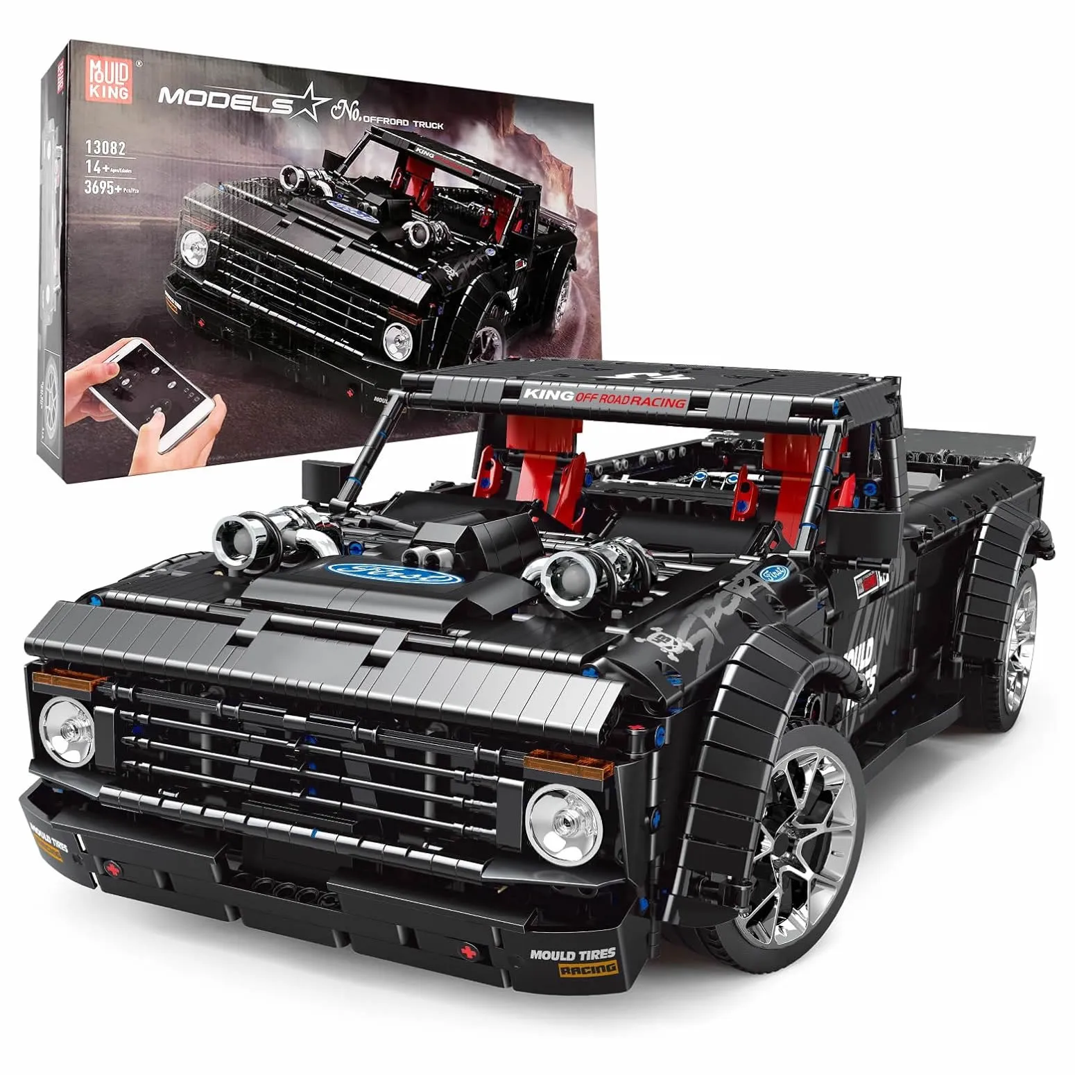 ساختنی مولد کینگ 13082 ماشین آفرود RC Offroad Truck کنترلی