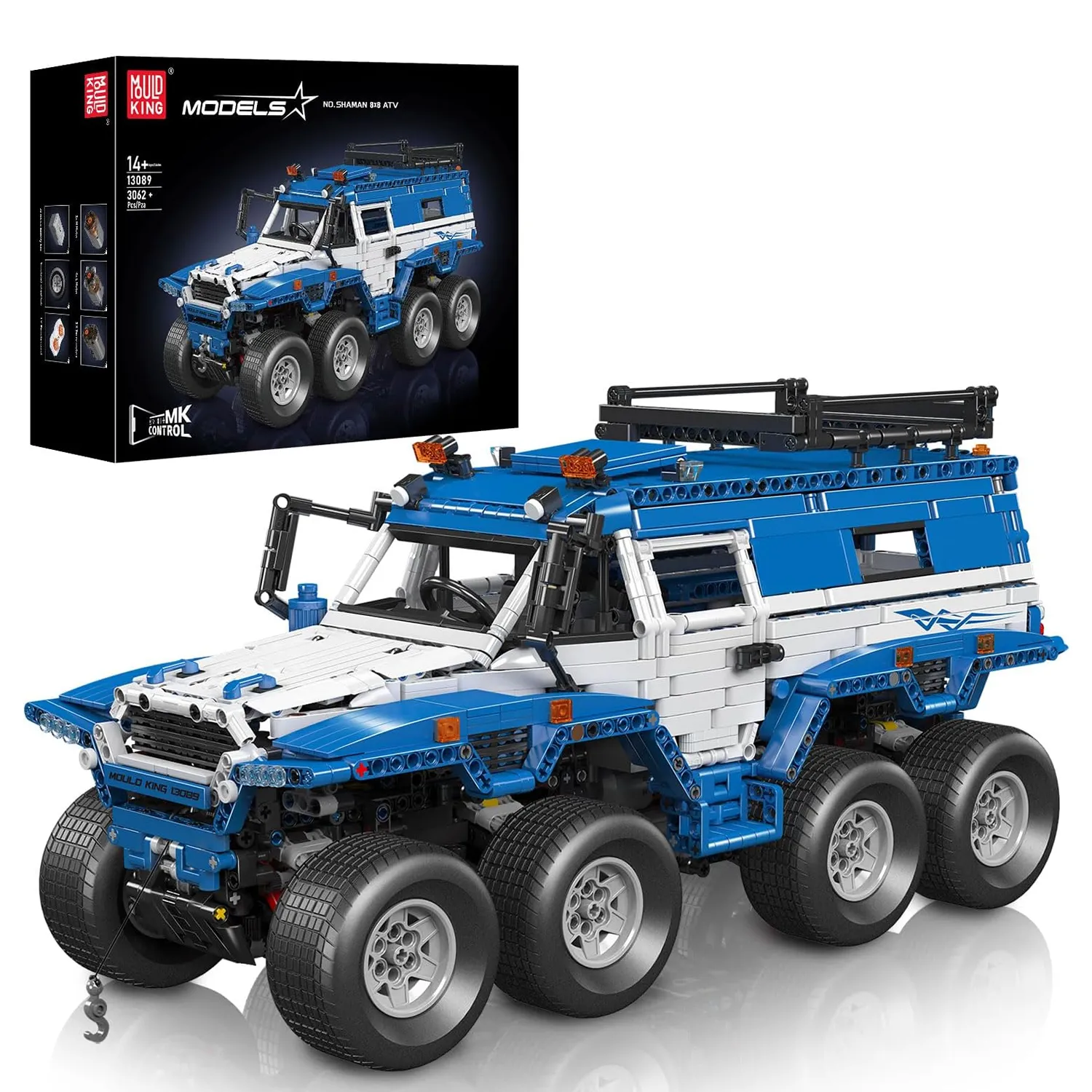 ساختنی مولد کینگ 13089 ماشین آفرود Shaman 8x8 ATV کنترلی