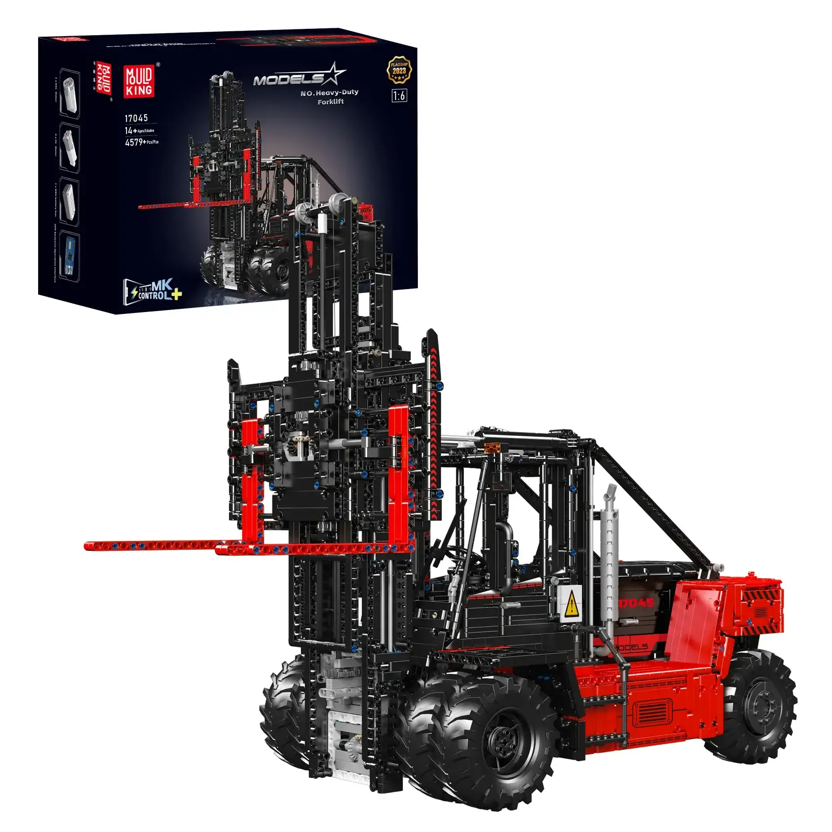 ساختنی مولد کینگ 17045 لیفتراک Heavy-Duty Forklift Red کنترلی