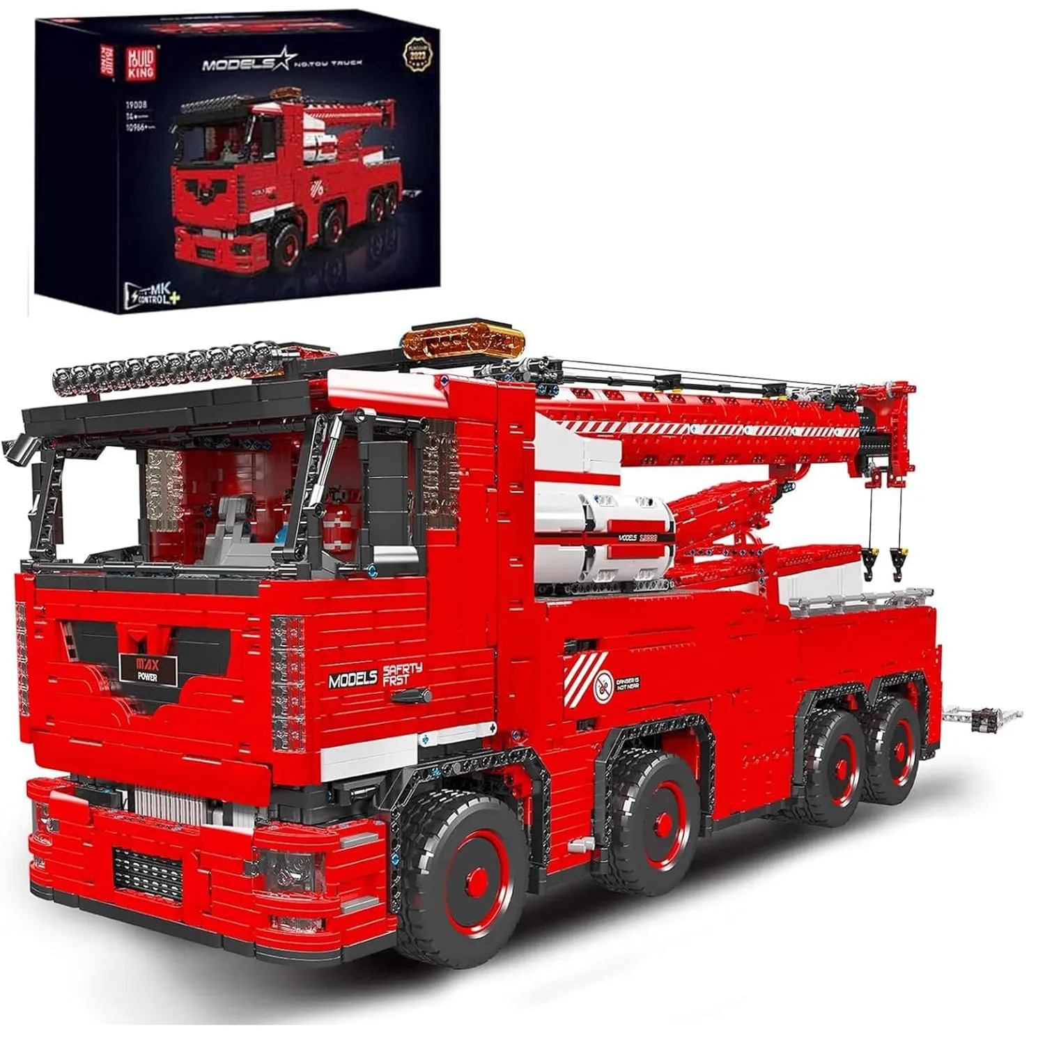 ساختنی مولد کینگ 19008 کامیون جرثقیل RC Tow Truck کنترلی