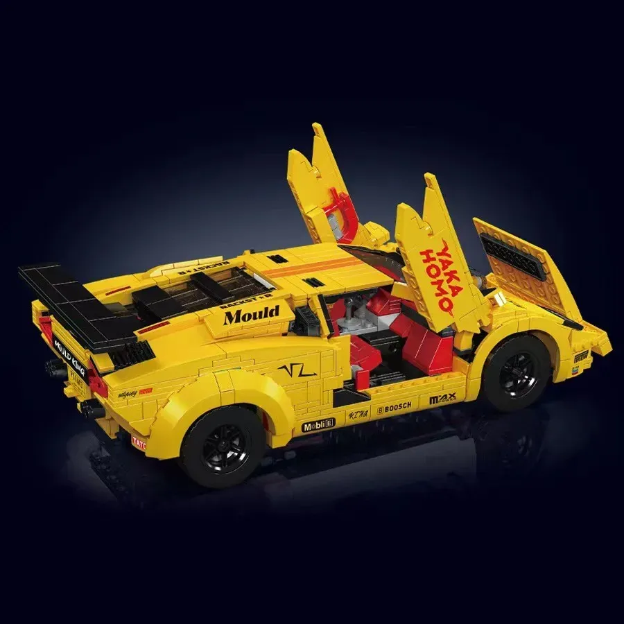 لگو مولدکینگ 13195 ماشین اسپرت Lamborghini Countach yellow ریموت دار