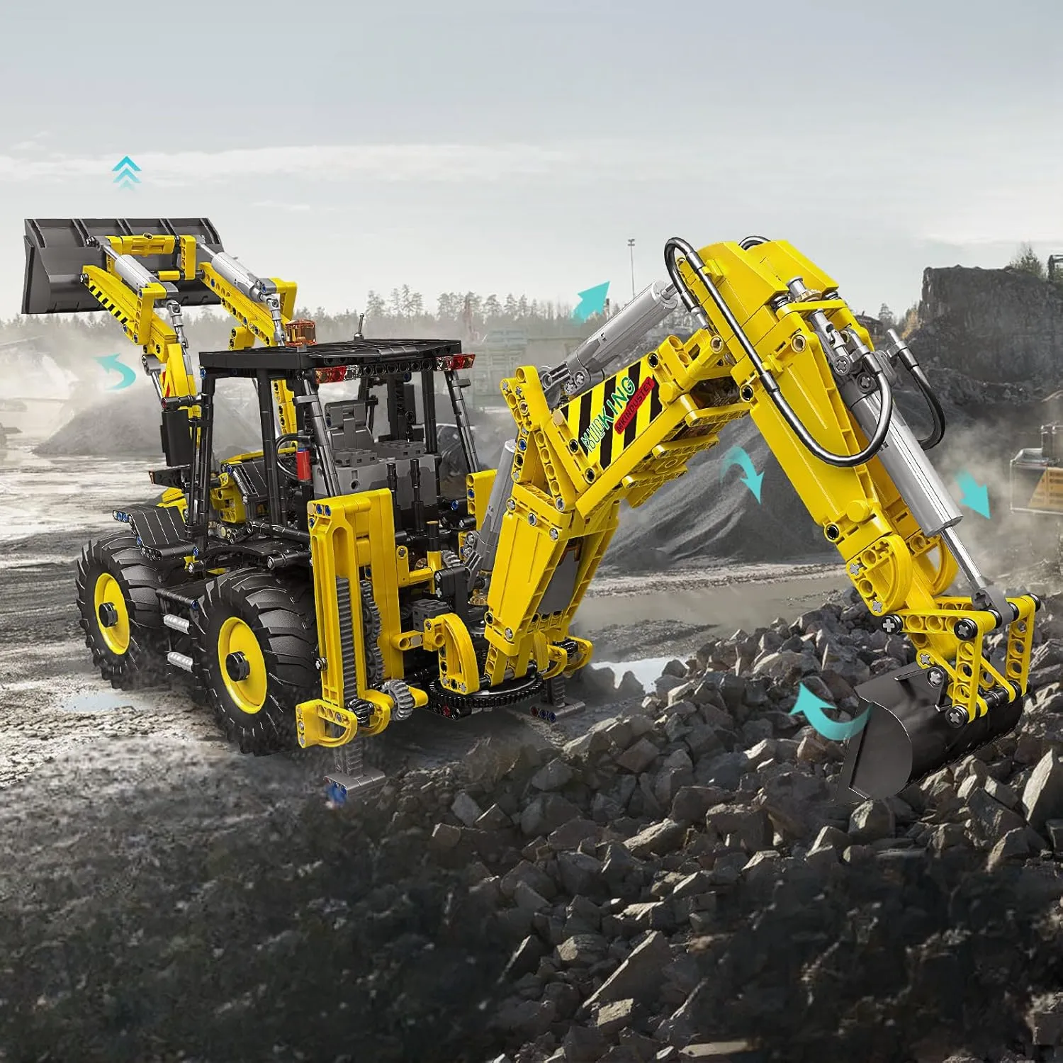 ساختنی مولد کینگ 17036 ماشین بولدوزر Bulldozer کنترلی