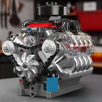 ساختنی مولد کینگ 10171 موتور 8 سیلندر LSX454 V8 Engine الکتریک