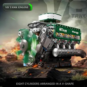 ساختنی مولد کینگ 10182 موتور 8 سیلندر تانک Tank V8 Engine