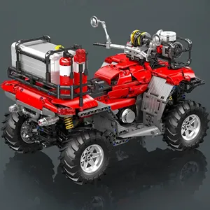 لگو مولد کینگ 23003 موتور آتش نشانی ATV Firefighting Vehicle کنترلی