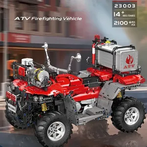 لگو مولد کینگ 23003 موتور آتش نشانی ATV Firefighting Vehicle کنترلی