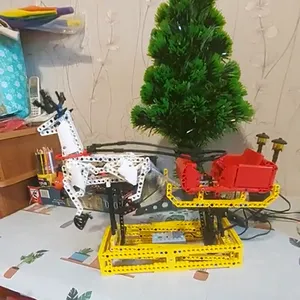 ساختنی مولد کینگ 10010 سورتمه گوزن کریسمس Santa Sleigh Reindeer