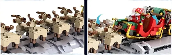 لگو مولد کینگ 10015 سورتمه بابا نوئل santa sleigh