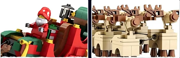 لگو مولد کینگ 10015 سورتمه بابا نوئل santa sleigh