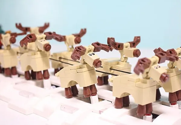 لگو مولد کینگ 10015 سورتمه بابا نوئل santa sleigh