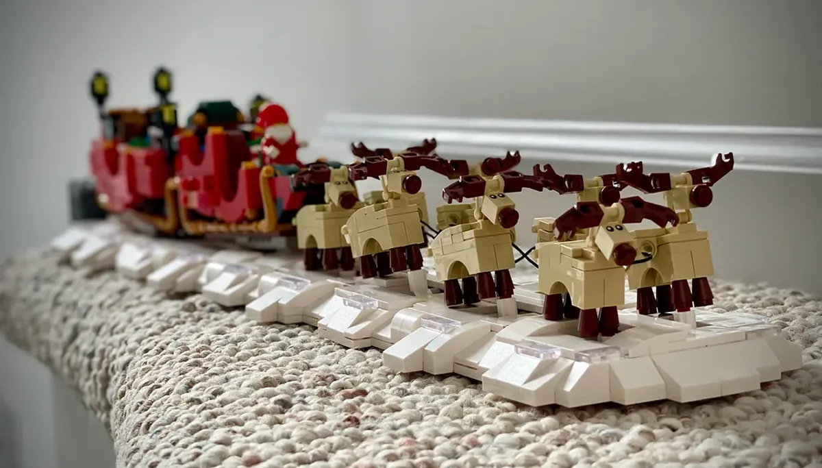 لگو مولد کینگ 10015 سورتمه بابا نوئل santa sleigh