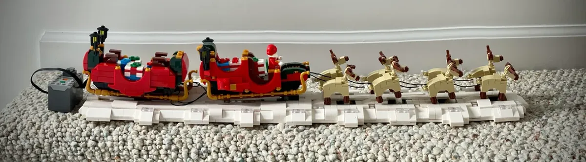 لگو مولد کینگ 10015 سورتمه بابا نوئل santa sleigh