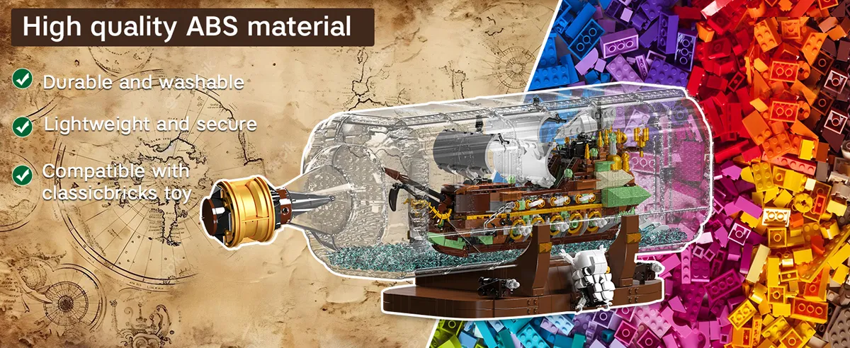 لگو مولدکینگ 10067 کشتی بطری پرنده هلندی Flying Dutchman in a bottle
