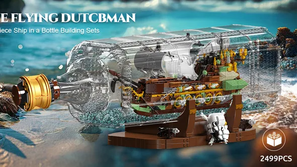 لگو مولدکینگ 10067 کشتی بطری پرنده هلندی Flying Dutchman in a bottle