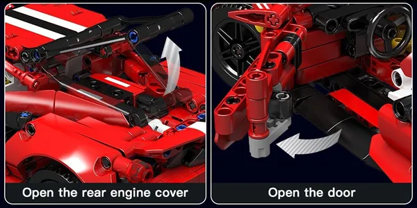 لگو مولدکینگ 10076 ماشین اسپرت Ferrari F488 3in1