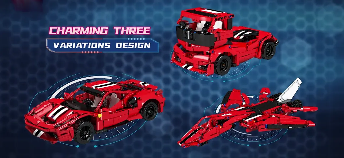 لگو مولدکینگ 10076 ماشین اسپرت Ferrari F488 3in1
