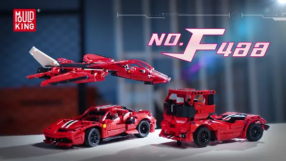 لگو مولدکینگ 10076 ماشین اسپرت Ferrari F488 3in1