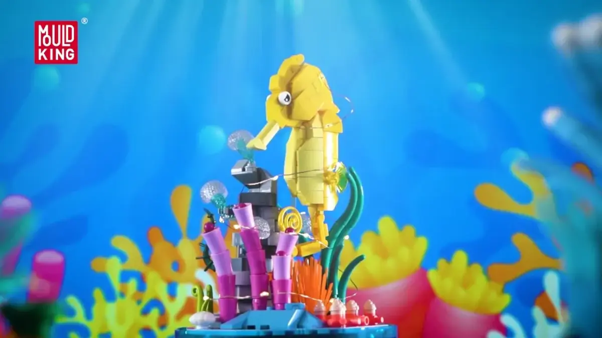 لگو مولدکینگ 10100 جعبه موسیقی اسب دریایی Seahorse Music Box