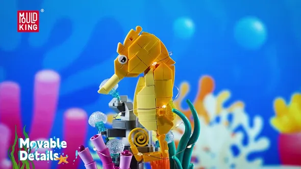 لگو مولدکینگ 10100 جعبه موسیقی اسب دریایی Seahorse Music Box