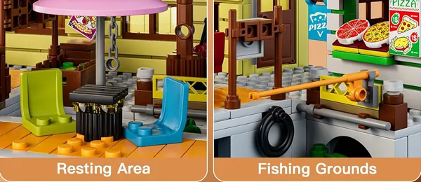 لگو مولدکینگ 10109 خانه کوچک ساحلی Dock
