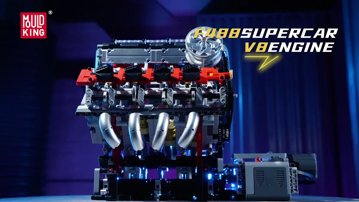 لگو مولد کینگ 10130 موتور 8 سیلندر سوپر Supercar V8 Engine