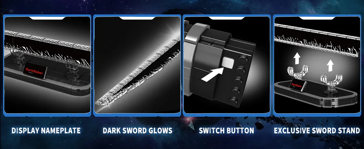 ساختنی مولد کینگ 10138 شمشیر درخشان Darksaber چراغ دار