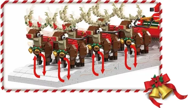 لگو مولد کینگ 10154 سورتمه بابا نوئل Santa Claus Sleigh الکتریکی