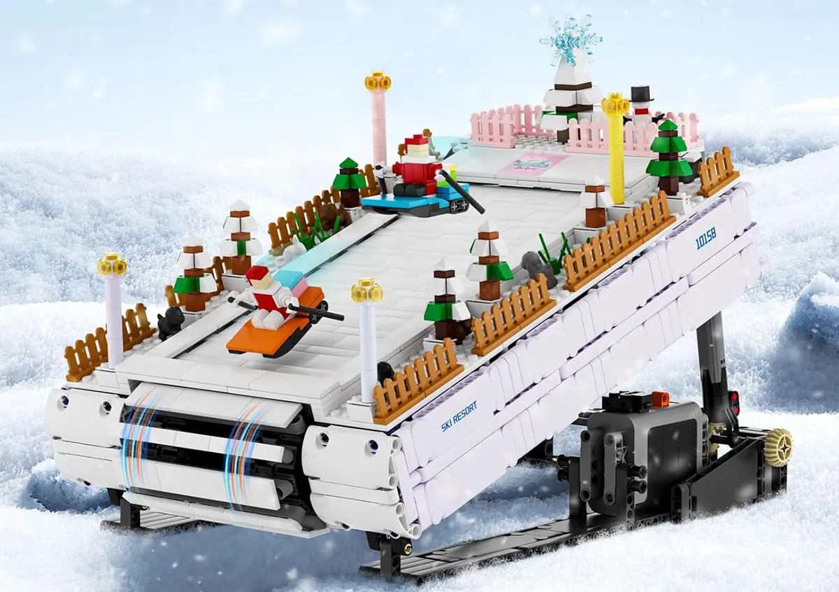لگو مولد کینگ 10158 پیست اسکی کریسمسی Ski Resort الکتریکی