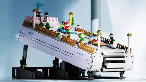 لگو مولد کینگ 10158 پیست اسکی کریسمسی Ski Resort الکتریکی