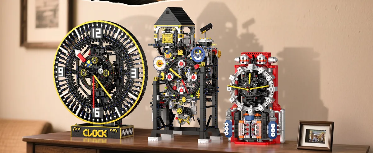 ساختنی لگو مولد کینگ 10159 ساعت مکانیکی Cyberpunk Clock کنترلی