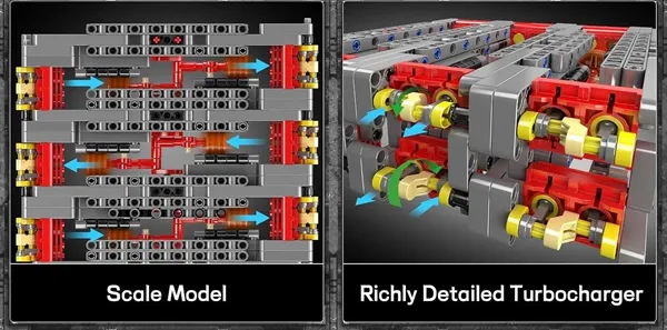 مولد کینگ 10181 موتور 6 سیلندر فلت Flat-Six Engin