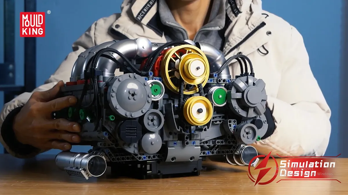 مولد کینگ 10181 موتور 6 سیلندر فلت Flat-Six Engin