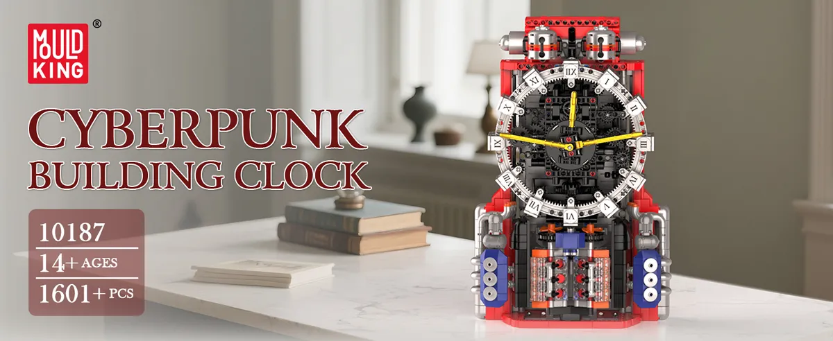 لگو مولد کینگ 10187 ساعت مکانیکی Cyberpunk Mechanical کنترلی 