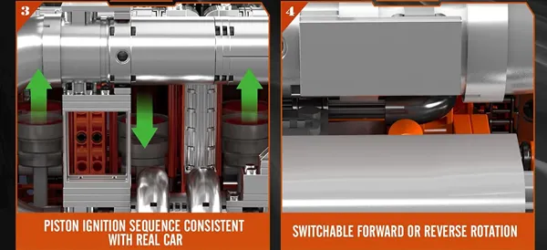 لگو مولد کینگ 10200 موتور کامیون اسکانیا گیربکس scania Truck engine Transmission