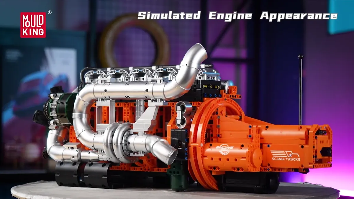 لگو مولد کینگ 10200 موتور کامیون اسکانیا گیربکس scania Truck engine Transmission