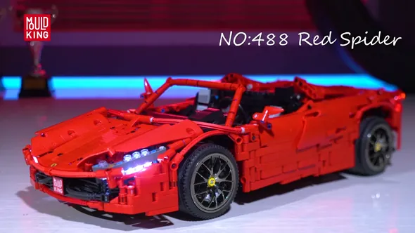 لگو مولدکینگ 13048 ماشین اسپرت ferrari red spider ریموت دار