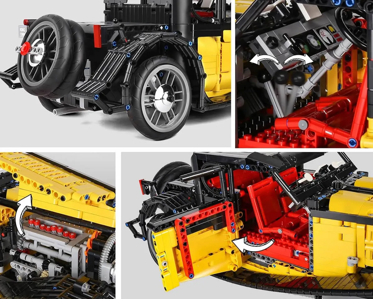 ساختنی مولد کینگ 13080sd ماشین کلاسیک بوگاتی Bugatti 50T کنترلی
