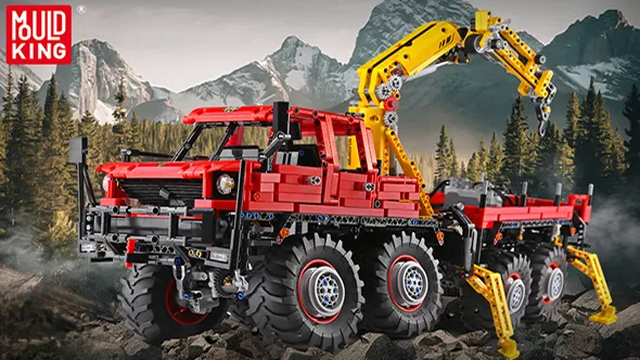 لگو مولدکینگ 13146 ماشین جرثقیل Articulated Logging ریموت دار
