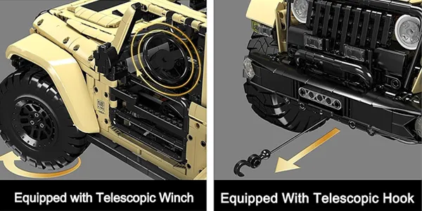لگو مولدکینگ 13184 ماشین آفرود Jeep Wrangler Off-road ریموت دار