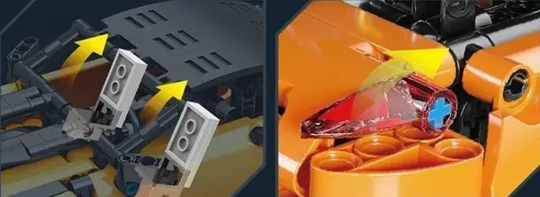 لگو مولدکینگ 15006 ماشین آفرود Dodge Challenger orange ریموت دار