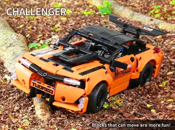 لگو مولدکینگ 15006 ماشین آفرود Dodge Challenger orange ریموت دار