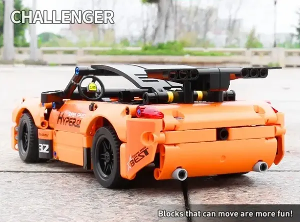 لگو مولدکینگ 15006 ماشین آفرود Dodge Challenger orange ریموت دار