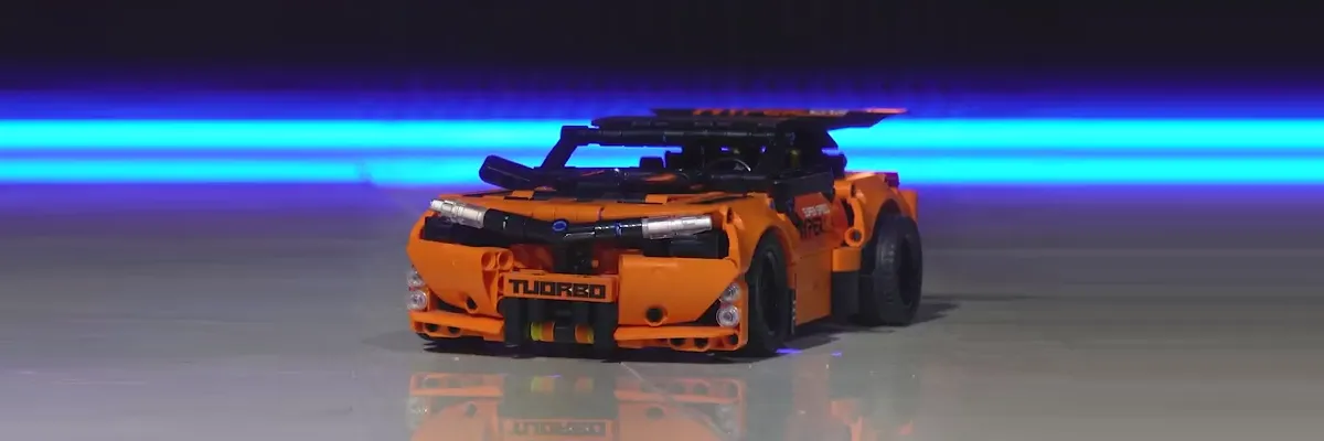 لگو مولدکینگ 15006 ماشین آفرود Dodge Challenger orange ریموت دار