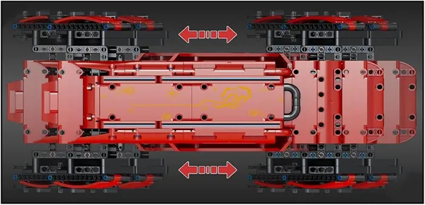 لگو مولد کینگ 15067 ربات سگ هوشمند MK Dynamics Red کنترلی