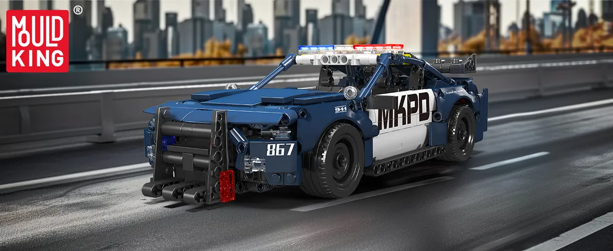 لگو مولدکینگ 15073 ماشین پلیس Ford Mustang Barricade عقب کش