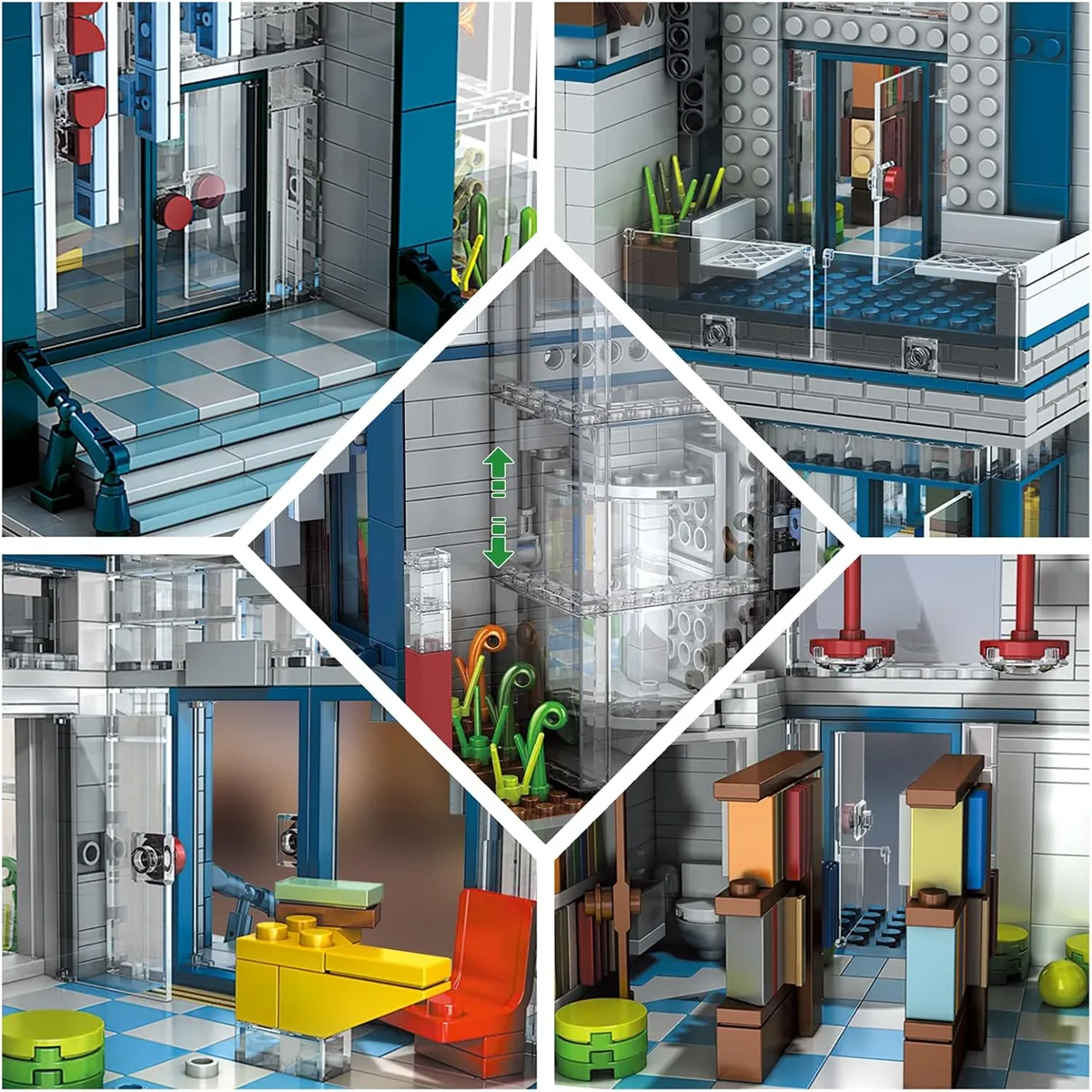 لگو مولدکینگ 16022 کتابخانه مدرن Modern Library