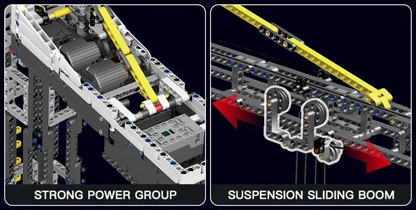 لگو مولد کینگ 17004 ماشین جرثقیل Tower Crane کنترلی The Bar
